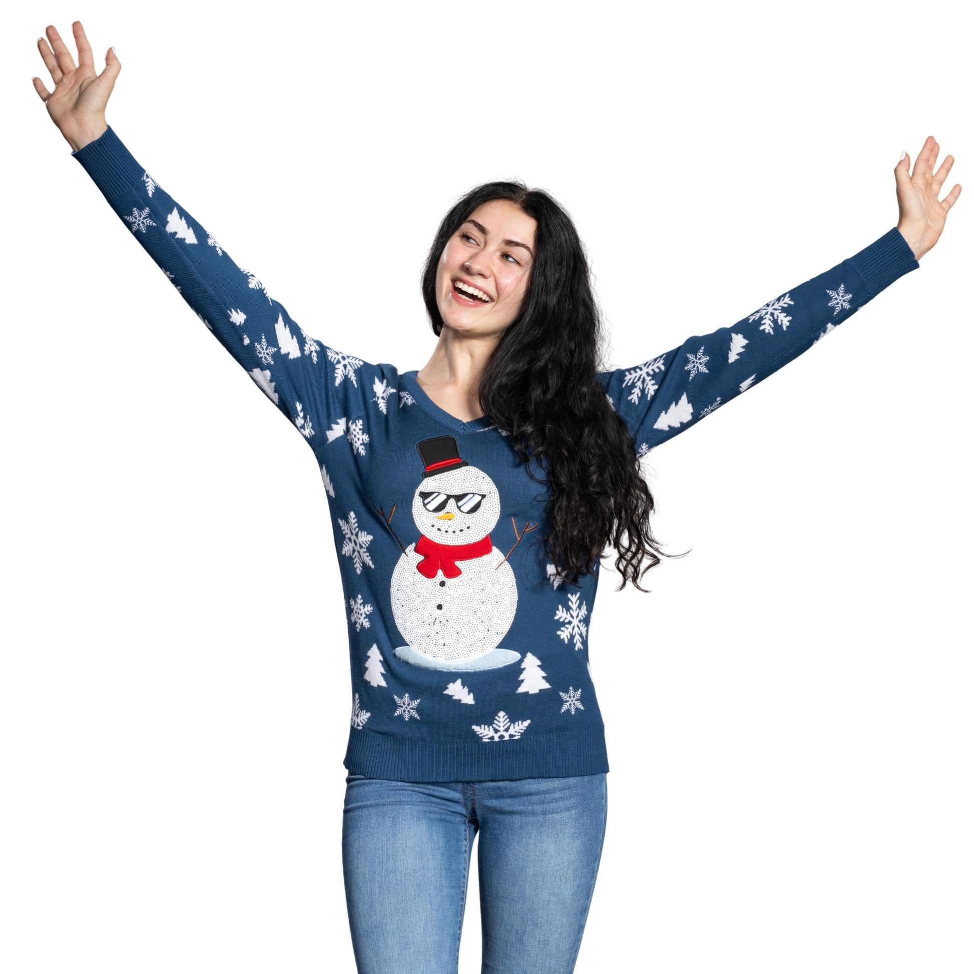 Women's Ugly Christmas Sweater JulesRoche Funny Festive Knit Julesroches