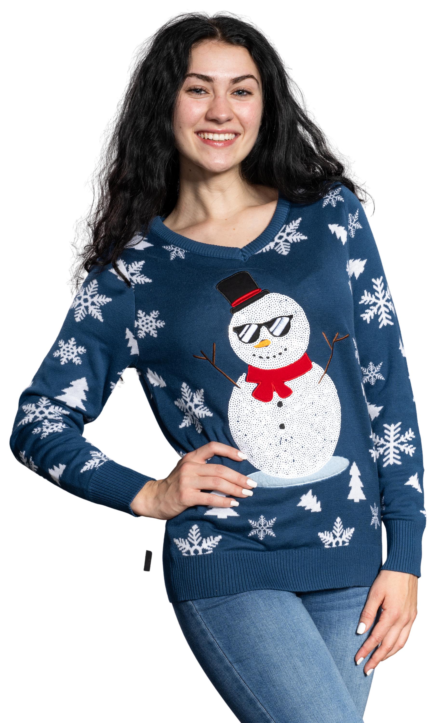 Women's Ugly Christmas Sweater JulesRoche Funny Festive Knit Julesroches