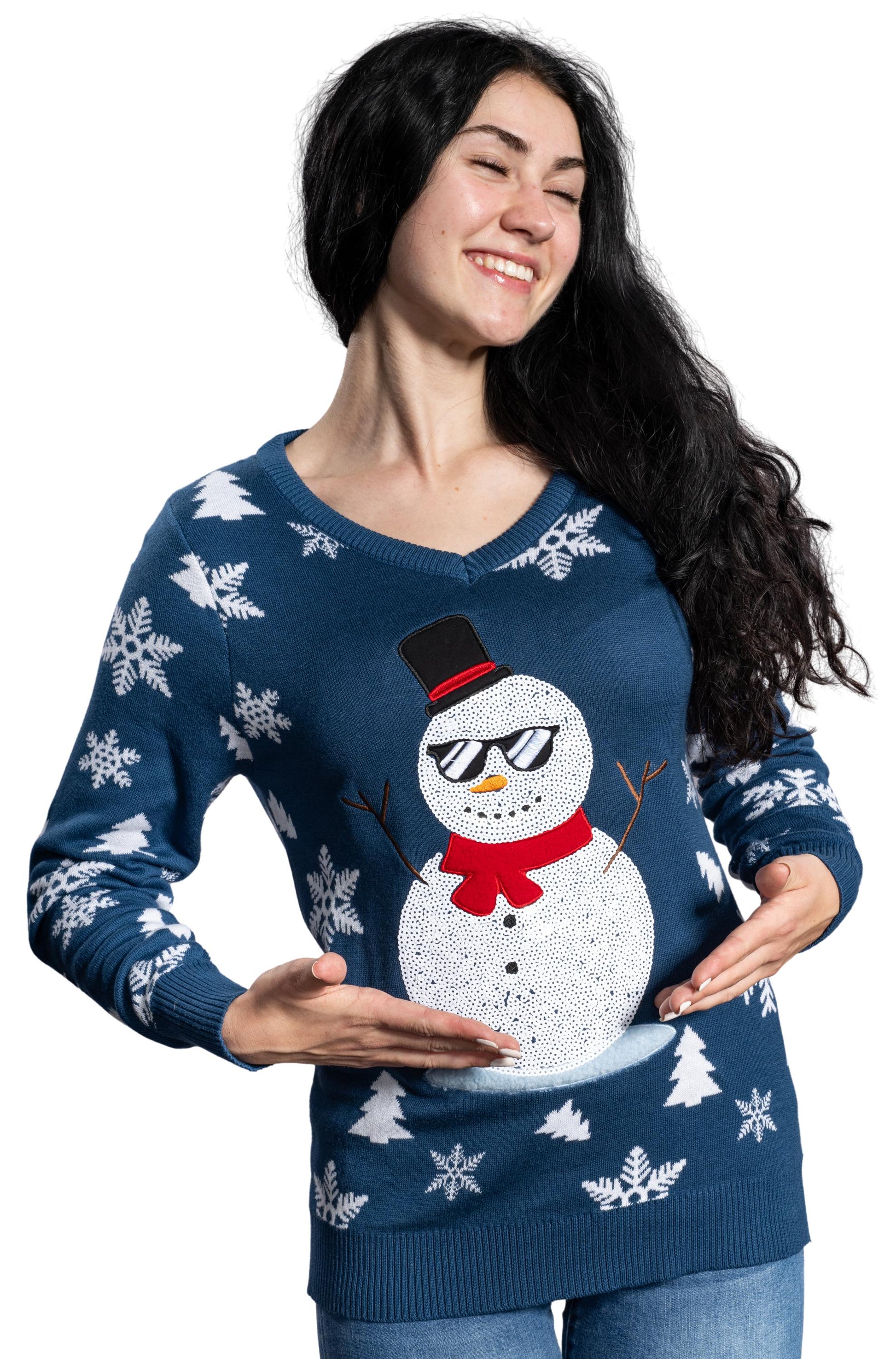 Women's Ugly Christmas Sweater JulesRoche Funny Festive Knit Julesroches