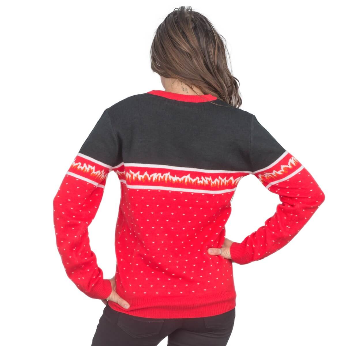 Women's Ugly Christmas Sweater - Krampus Design for Festive Fun Julesroches