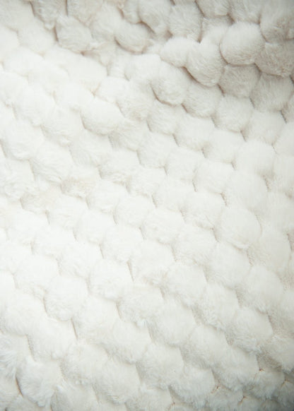 Mid-Weight JulesRoche Minky Blanket Cream Plush Comfort