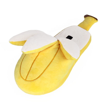 Novelty Slippers JulesRoche Banana Design Embroidered Non-Slip