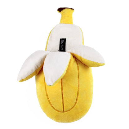 Novelty Slippers JulesRoche Banana Design Embroidered Non-Slip