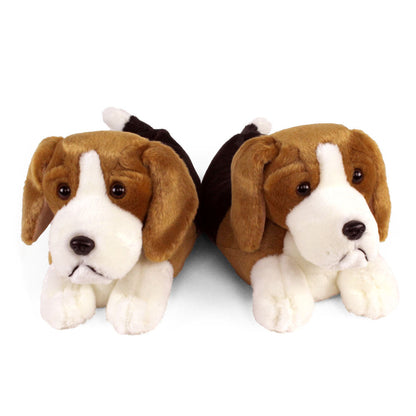 Animal Slippers JulesRoche Beagle Plush Design Unisex