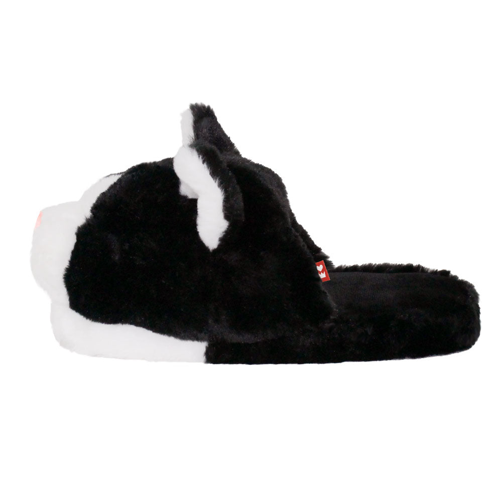 Women's Tuxedo Cat Slippers JulesRoche Non-Slip Plush