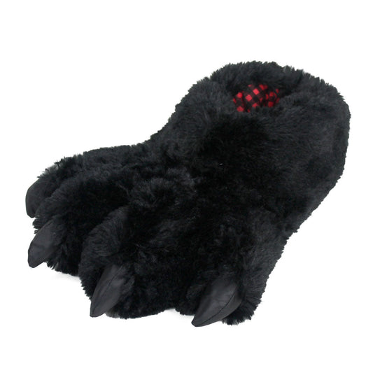 Black Bear Paw Slippers JulesRoche Warm Cozy Indoor