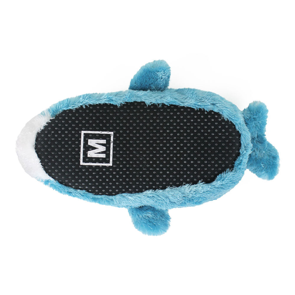 Animal Slippers JulesRoche Plush Non-Slip Fun Blue Dolphin