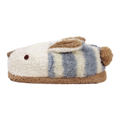 Blue Striped Bunny Slippers JulesRoche Soft Plush Non-Slip