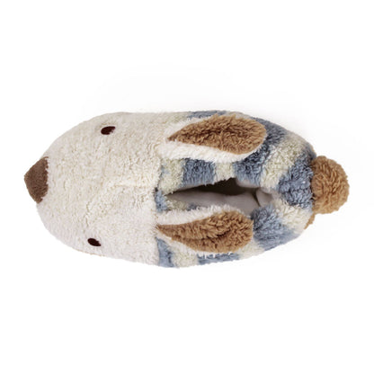 Blue Striped Bunny Slippers JulesRoche Soft Plush Non-Slip