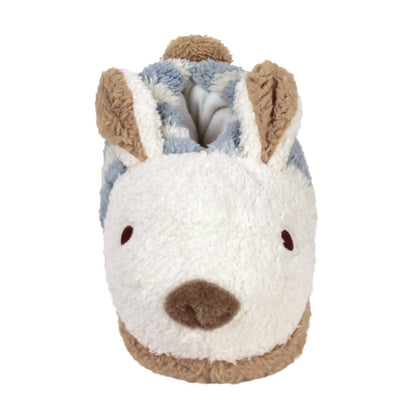 Blue Striped Bunny Slippers JulesRoche Soft Plush Non-Slip