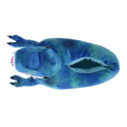 Blue Tyrannosaurus Rex Slippers JulesRoche Plush Comfort