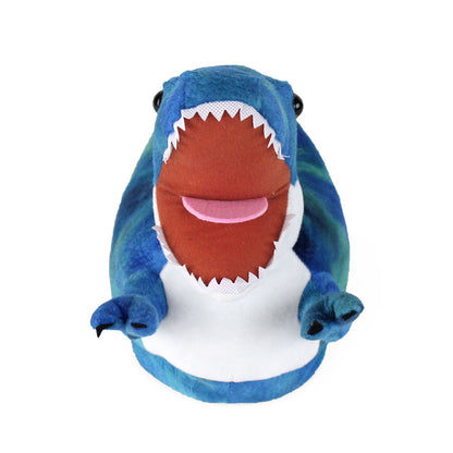 Blue Tyrannosaurus Rex Slippers JulesRoche Plush Comfort