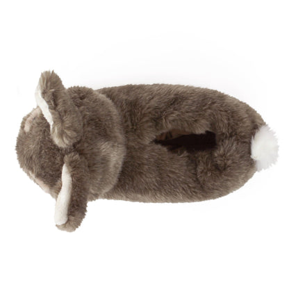 Brown Bunny Rabbit Foam Footbed Novelty Slippers