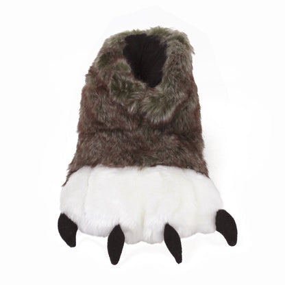 Wolf Design Novelty Slippers JulesRoche Plush Over-the-Ankle