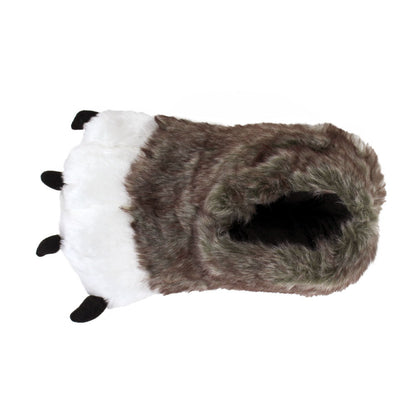 Wolf Design Novelty Slippers JulesRoche Plush Over-the-Ankle