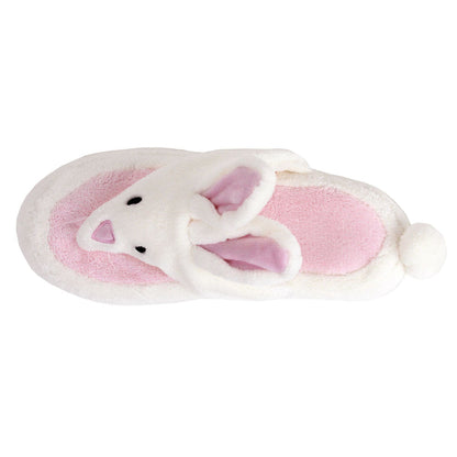 Bunny Slippers JulesRoche Soft Plush Open Toe Spa Sandals