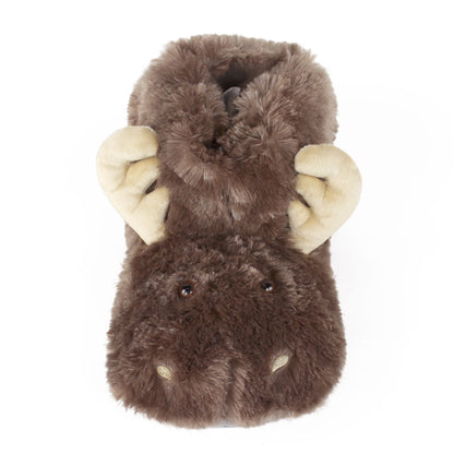 Moose Slippers JulesRoche Plush Foam Footbeds Non-Slip Grips