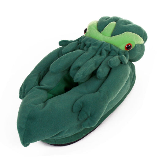 Novelty Monster Slippers JulesRoche Green Non-Slip Fun