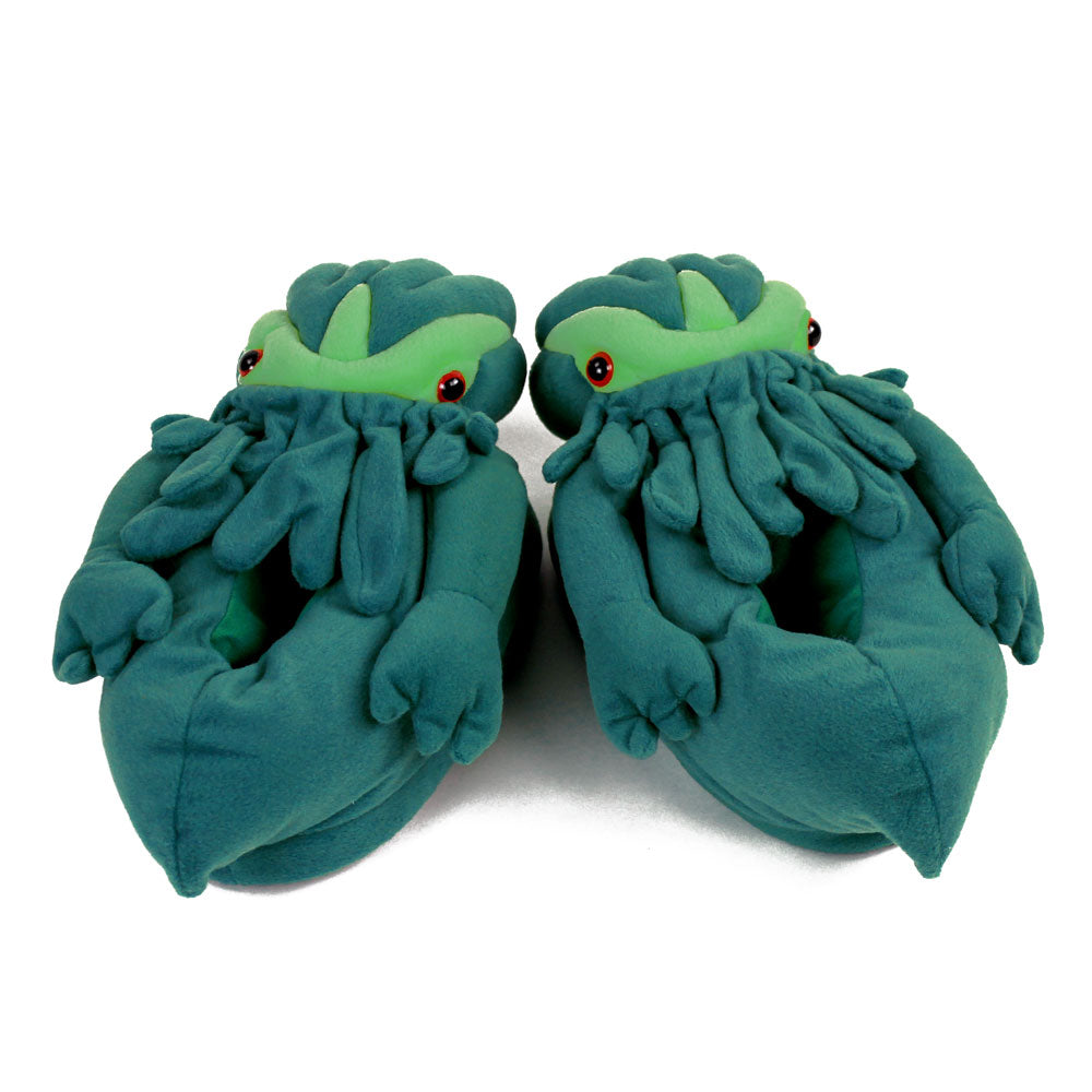 Novelty Monster Slippers JulesRoche Green Non-Slip Fun