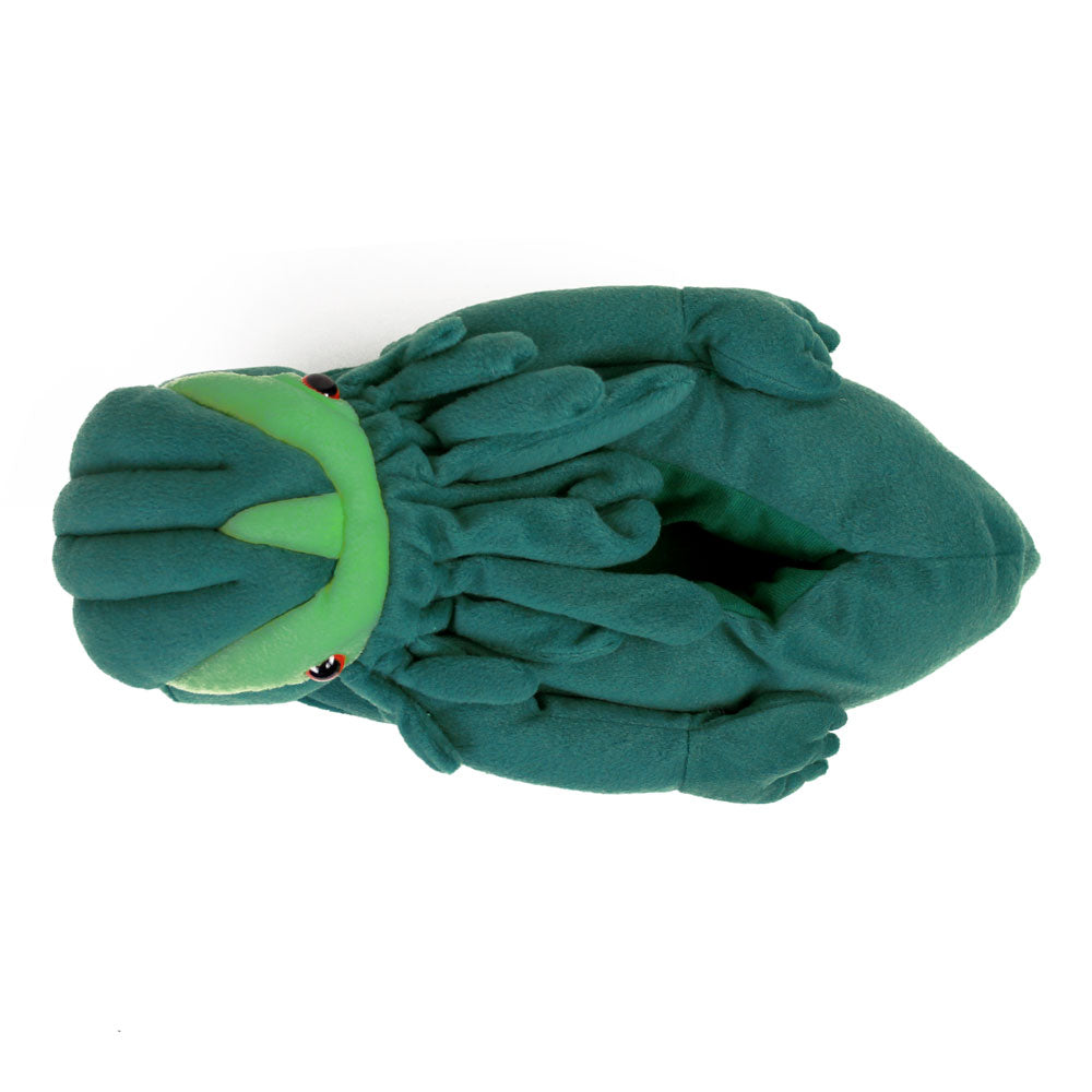 Novelty Monster Slippers JulesRoche Green Non-Slip Fun