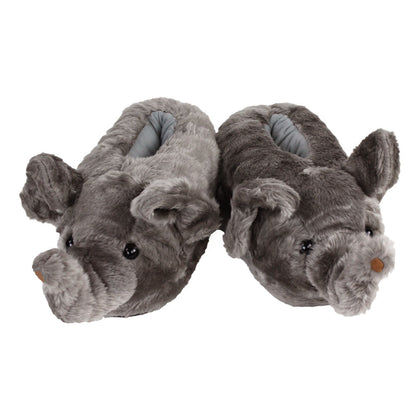 Elephant Cozy Slippers JulesRoche Plush Non-Slip Design