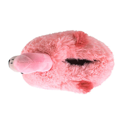 Women's Pink Flamingo Novelty Slippers JulesRoche Fluffy Cozy Design