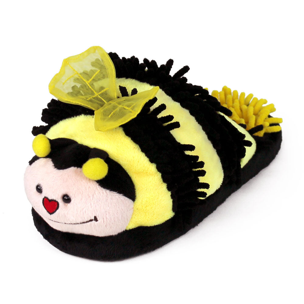 Animal Novelty Slippers JulesRoche Cozy Bee Design