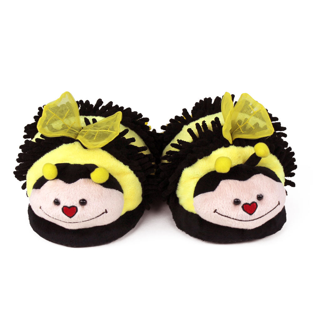 Animal Novelty Slippers JulesRoche Cozy Bee Design