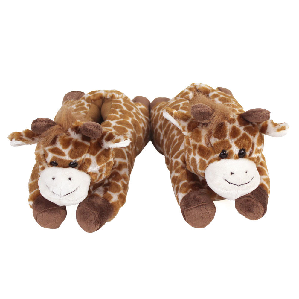 Novelty Giraffe Slippers JulesRoche Animal Design 9" Footbed