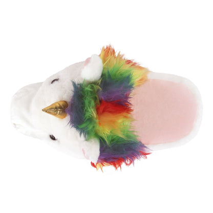 Fuzzy Unicorn Slippers JulesRoche Plush Comfort