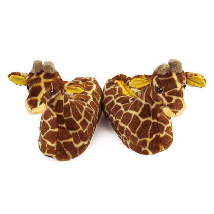 Giraffe Plush Animal Slippers JulesRoche Cozy Fun Non-Slip