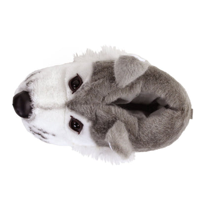 Wolf Animal Slippers JulesRoche Soft Plush Non-Slip Soles