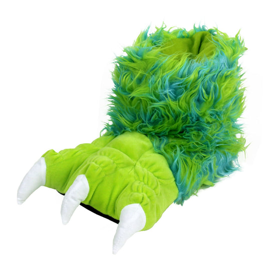 Green Monster Claw Non-Slip Plush Slippers JulesRoche