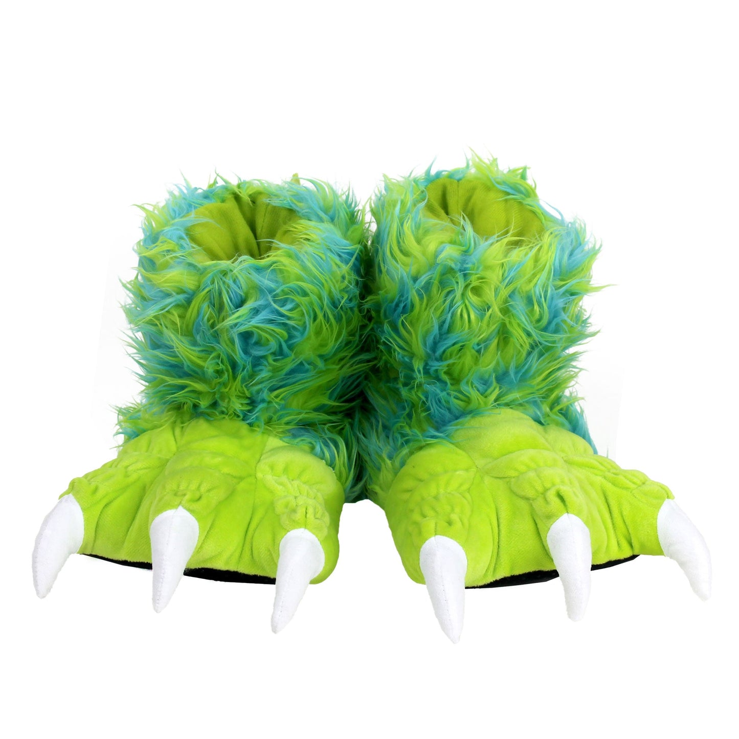 Green Monster Claw Non-Slip Plush Slippers JulesRoche