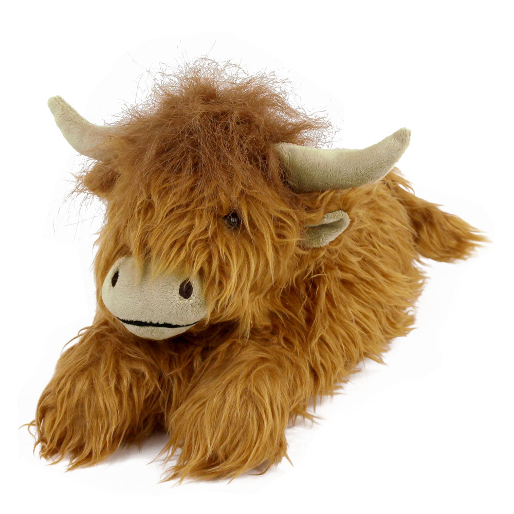 Highland Cattle Slippers JulesRoche Cozy Plush Foam Footbeds