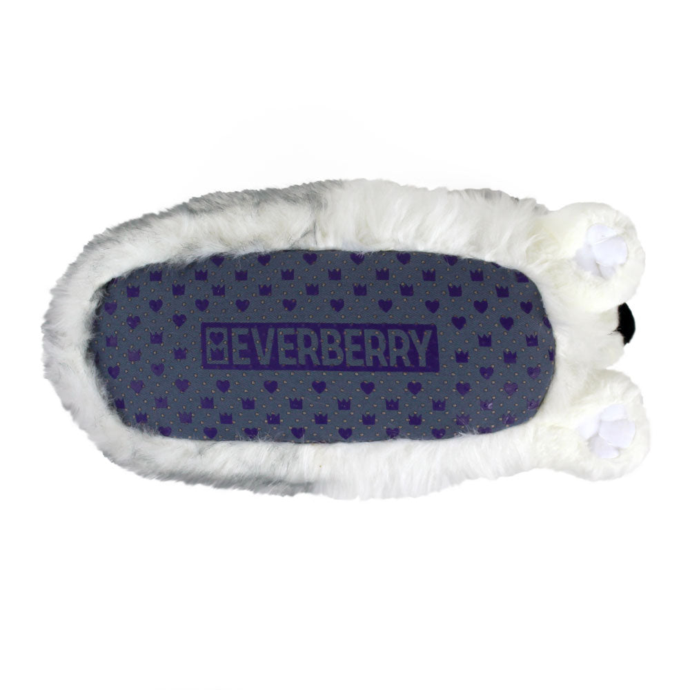 Novelty Animal Slippers JulesRoche Husky Design One Size Fit