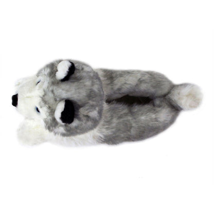 Novelty Animal Slippers JulesRoche Husky Design One Size Fit