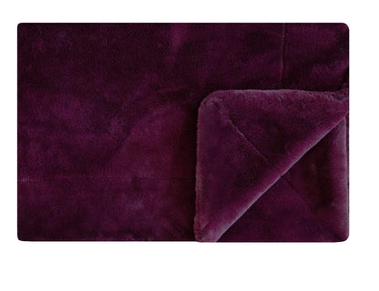 Cozy Blanket JulesRoche Ultra Plush | Lush Wine Minky