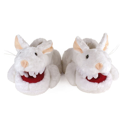 Plush Comfort Novelty Slippers JulesRoche Vicious Bunny Design