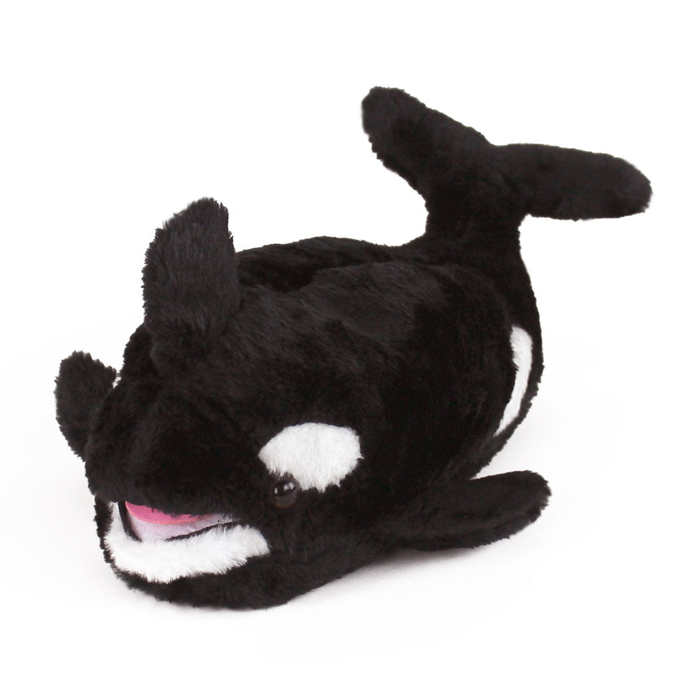 Orca Novelty Slippers JulesRoche Plush Non-Slip Sole Full Foot