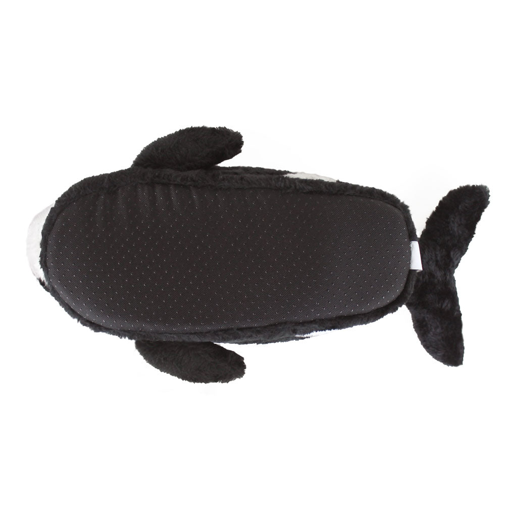 Orca Novelty Slippers JulesRoche Plush Non-Slip Sole Full Foot