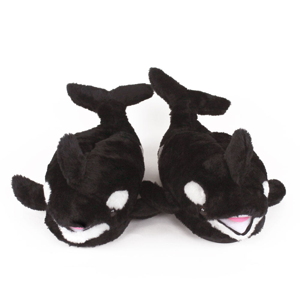 Orca Novelty Slippers JulesRoche Plush Non-Slip Sole Full Foot