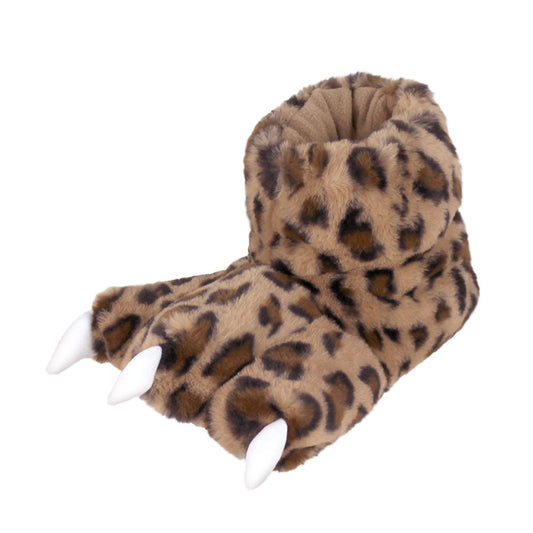 Leopard Slippers JulesRoche Plush Animal Novelty