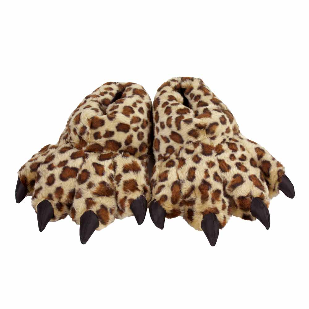 Leopard Claw Animal Slippers JulesRoche Plush Non-Slip Comfort