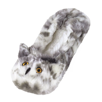 Women's Animal Snowy Owls Ballerina Slippers by JulesRoche