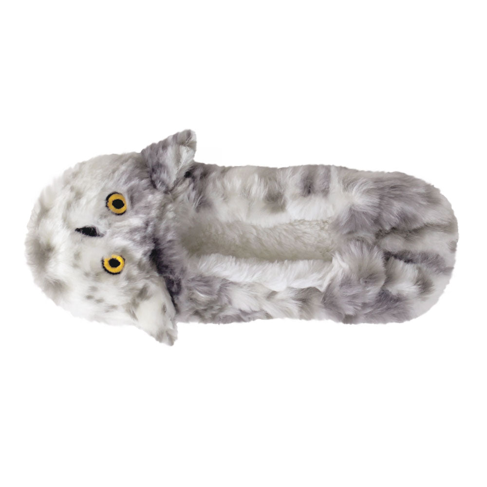 Women's Animal Snowy Owls Ballerina Slippers by JulesRoche