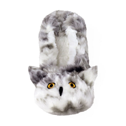 Women's Animal Snowy Owls Ballerina Slippers by JulesRoche