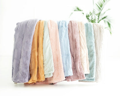 Minky Blanket JulesRoche Silky Smooth French Lavender Sorbet