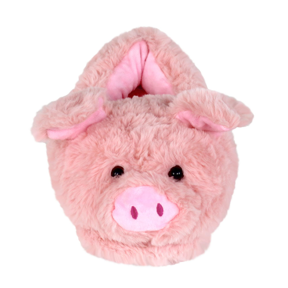 Warm Pink Piggy Slippers JulesRoche Non-Slip Plush