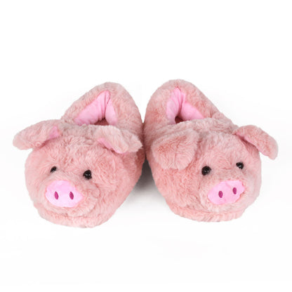 Warm Pink Piggy Slippers JulesRoche Non-Slip Plush